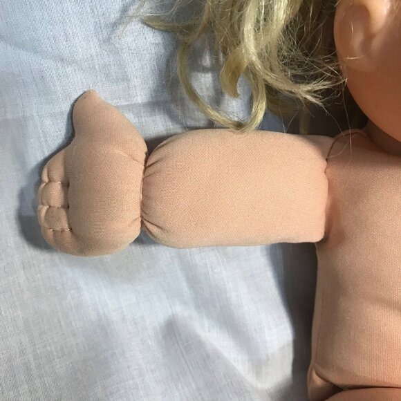 Cabbage Patch Kids Doll 2011 Jakks Blonde Hair Brown Eyes 35cm PA-02NH - Picture 3 of 16